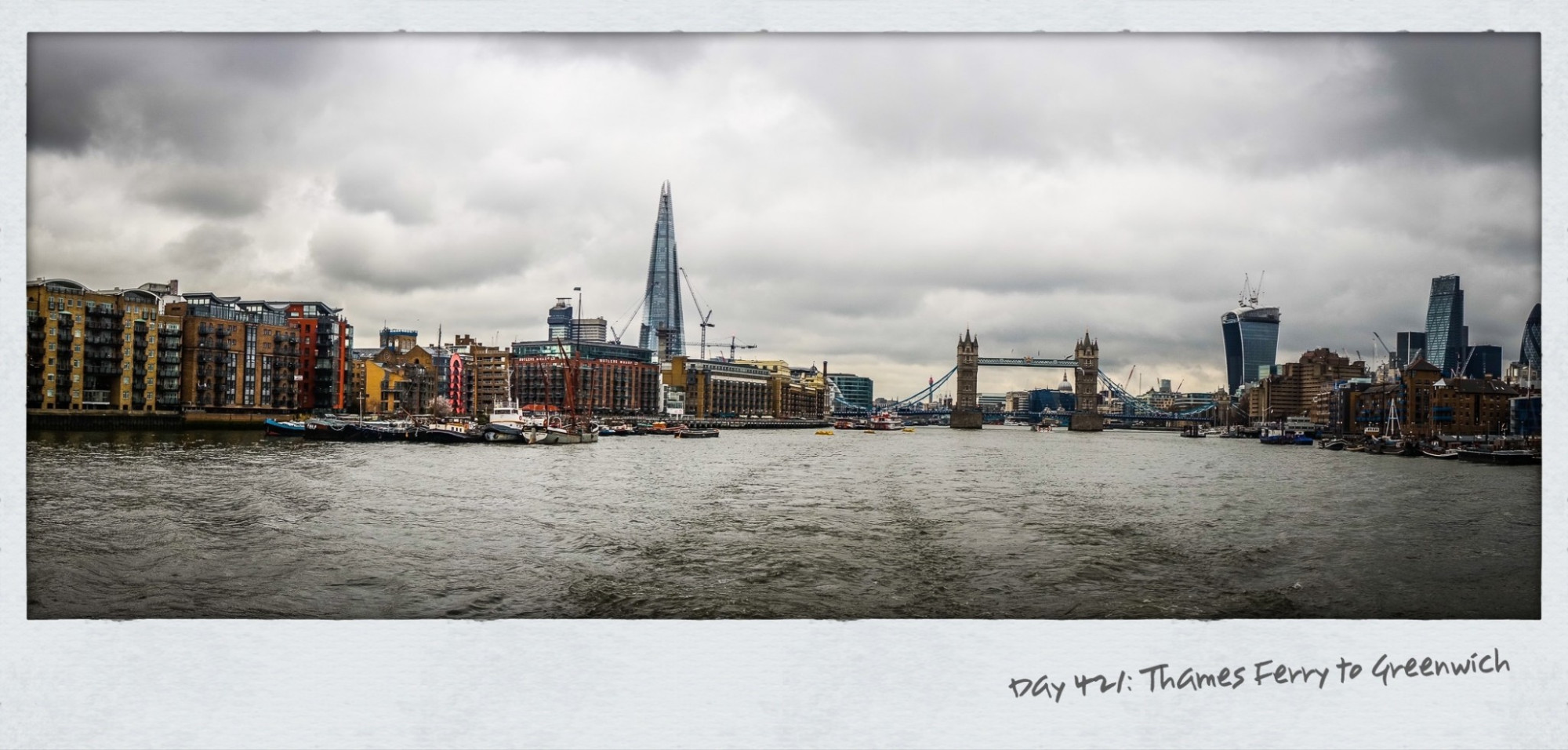 Our last full day in London so we have the afternoon cruising down the Thames River ferry to Greenwich. A bitter freezing day nothing like retreating to a local pub for some cod beer battered fish and chips. It’s amazing to see London skyscrape change with the Shard building on the left and a new building which is being called the lady’s shaver building.
Like this:Like Loading...